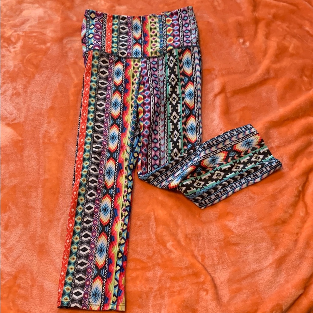 Onzie Colorful Tribal Print Leggings